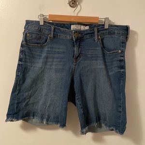 Gently Worn Women’s Size 16 Distressed Torrid Denim Cutoff Shorts